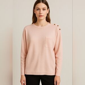 Maggie Lawrence, Pink Crewneck Pullover Sweater Size XL 18/20